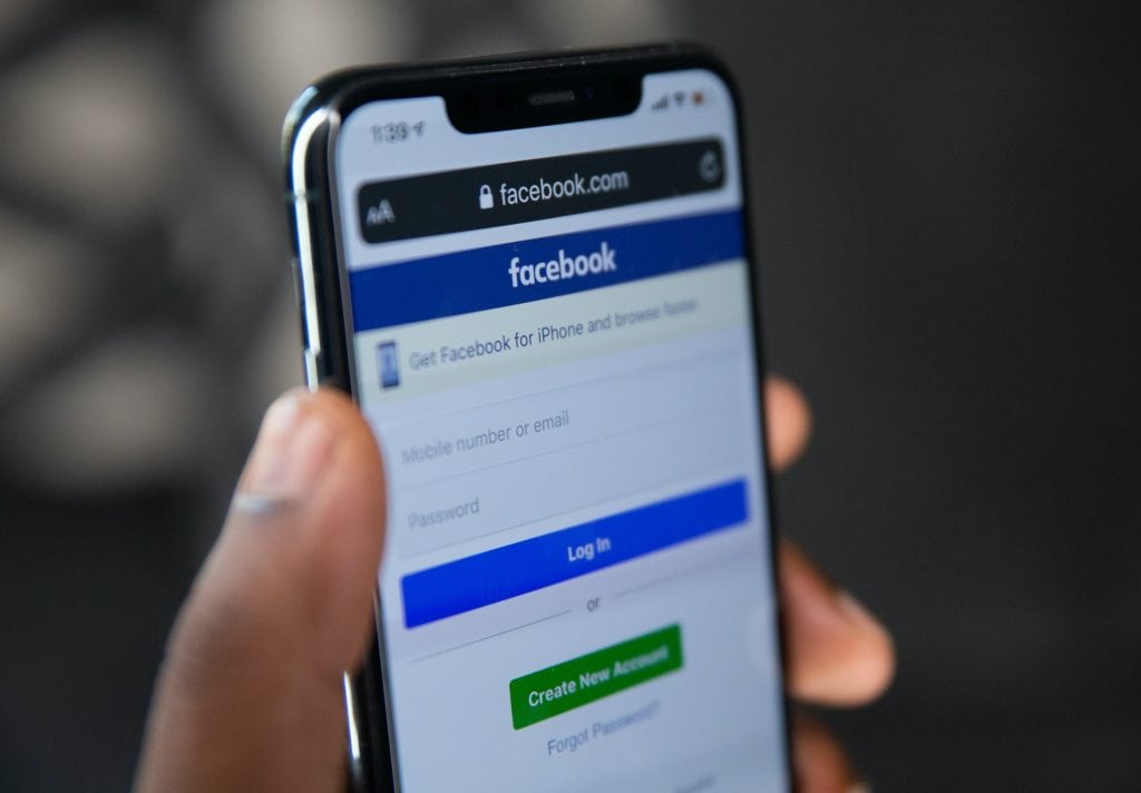 facebook mobile interface